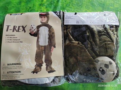 Kinder T-Rex Dinosaurier Halloween Kostüm Set 18-24 Monate Grün