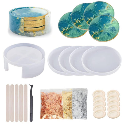 Silikonform Untersetzer für Epoxidharz & DIY Heimdekoration