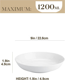 MALACASA Serie Regular 6tlg. Pastateller Suppenteller