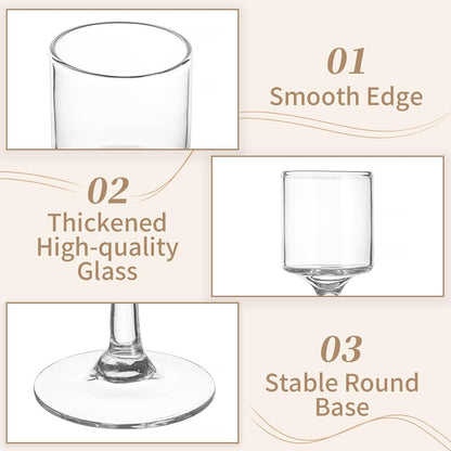 Teelichthalter Glas 3er Set Stumpenkerzen Kerzenständer Windlichter