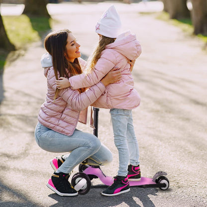 XJD Kinderroller LED Räder Richtungssperre höhenverstellbar 2-8 Jahre