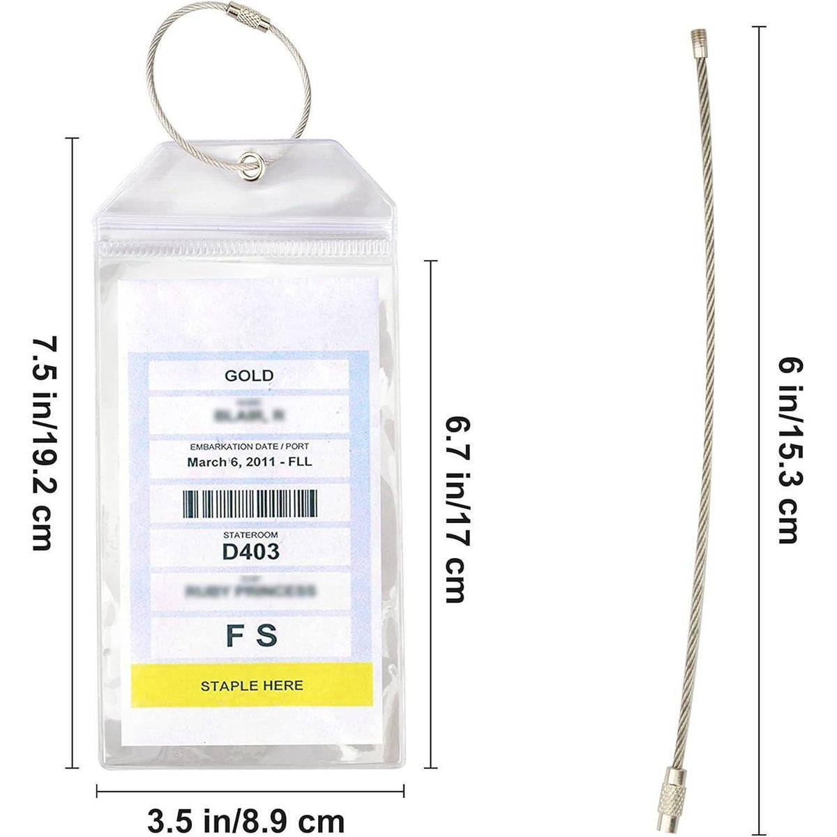 8er Set Gepäckanhänger Kreuzfahrt – Wasserdicht & Robust
