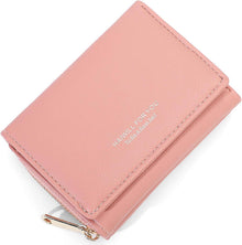 Geldbörse Damen Klein mit Münzfach und Kartenfächern Rosa
