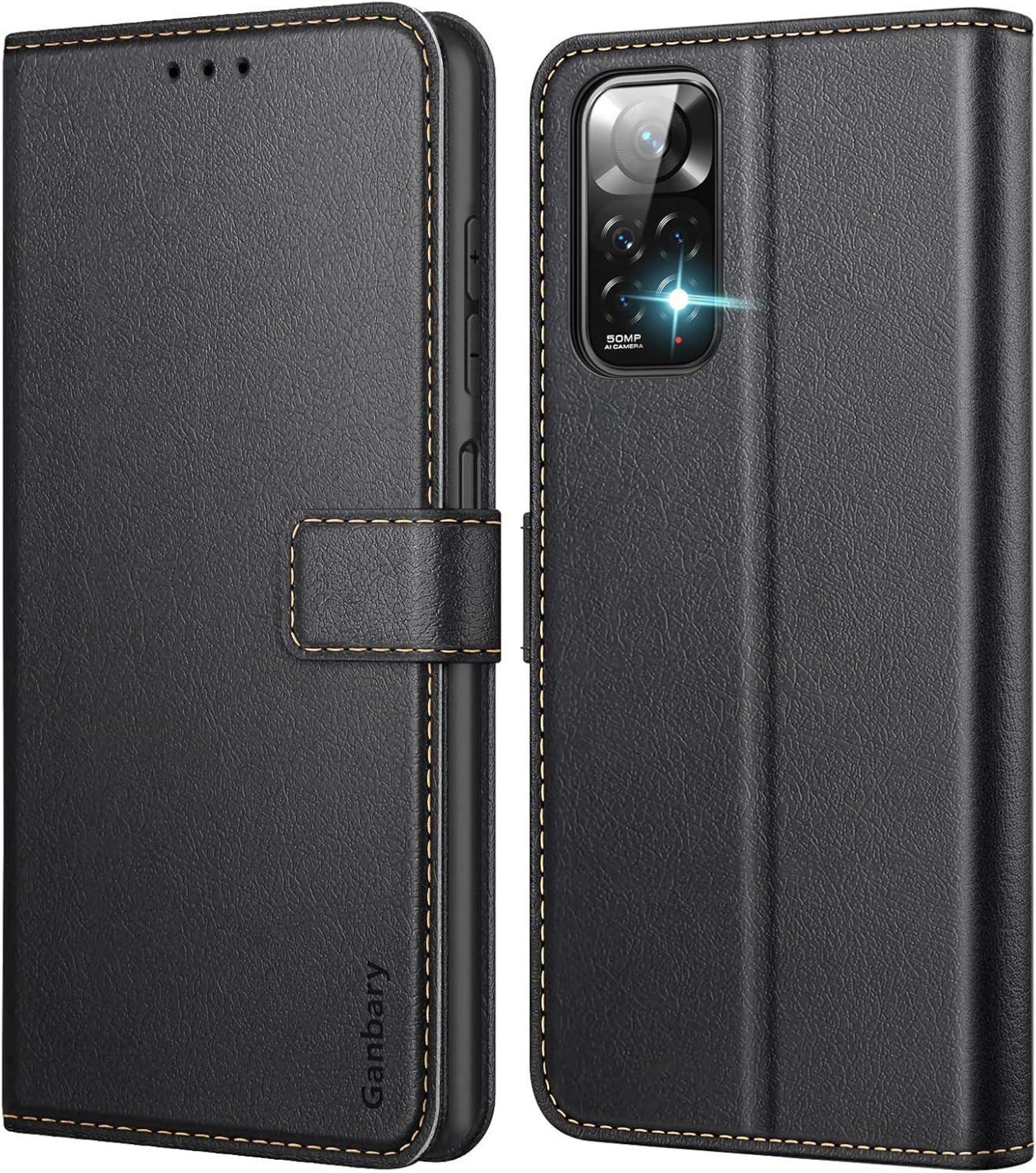 Handyhülle Xiaomi Redmi Note 11 4G/Note 11S 4G Leder Schwarz