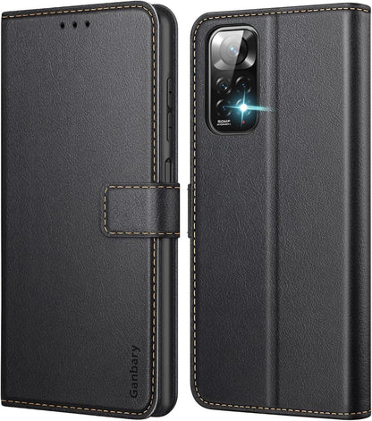Handyhülle Xiaomi Redmi Note 11 4G/Note 11S 4G Leder Schwarz