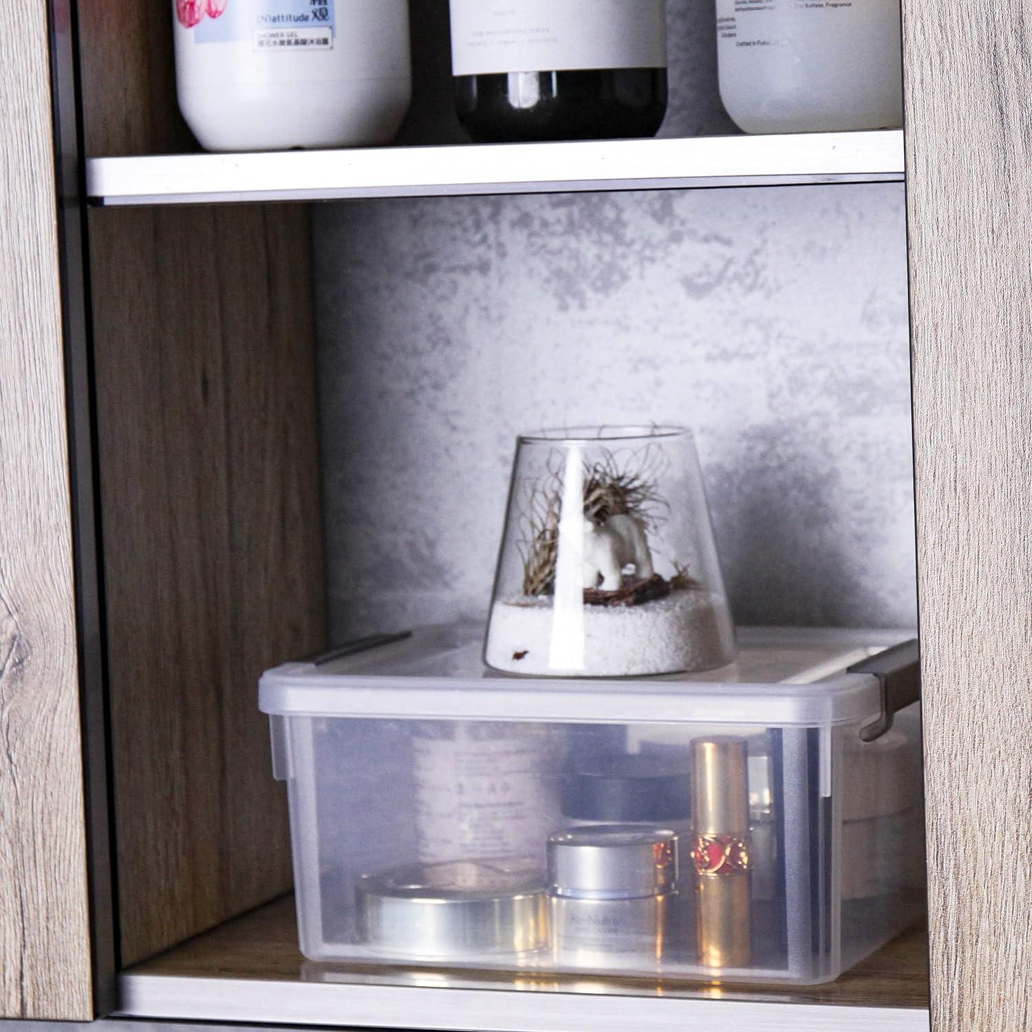 Transparente Kunststoff-Aufbewahrungsboxen mit Deckel, 3L, 8er-Set