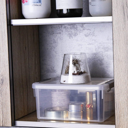 Transparente Kunststoff-Aufbewahrungsboxen mit Deckel, 3L, 8er-Set