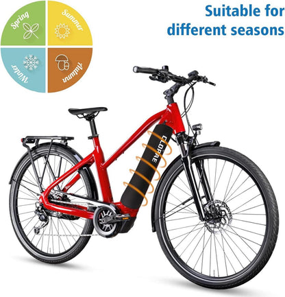 E-Bike Akku Schutzhülle 28-34cm Wasserdicht Reflektierend Staubdicht