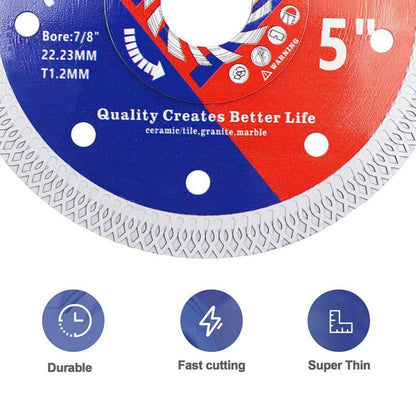 Diamant Trennscheibe 125mm Turbo Mesh für Fliesen & Stein