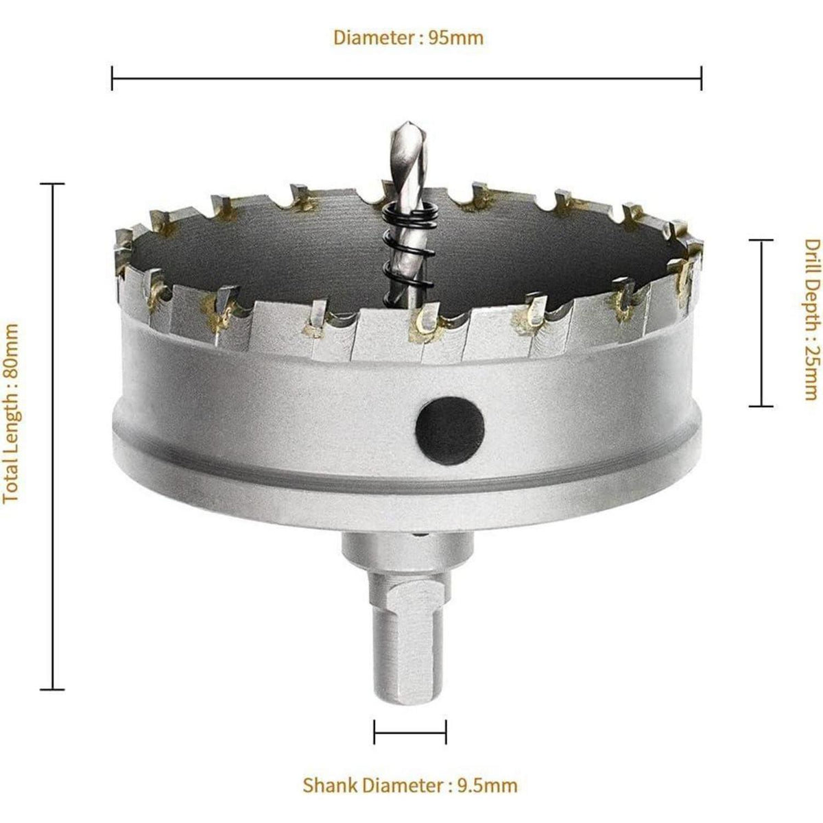 Hartmetall Lochsäge 95mm für Metall & Holz