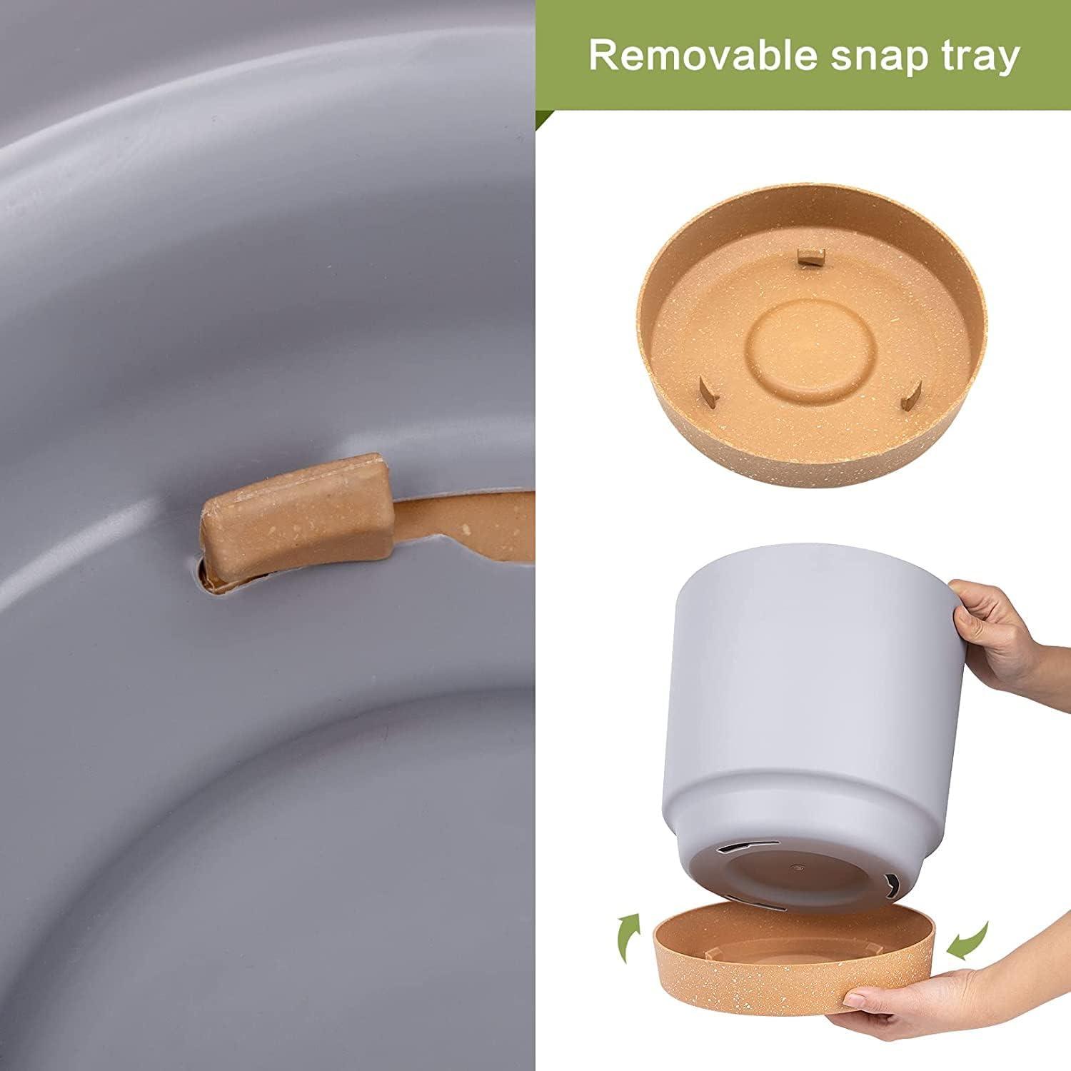 2er Pack Bumentöpfe 20,5cm für Zimmerpflanzen mit Entwässerungslöchern