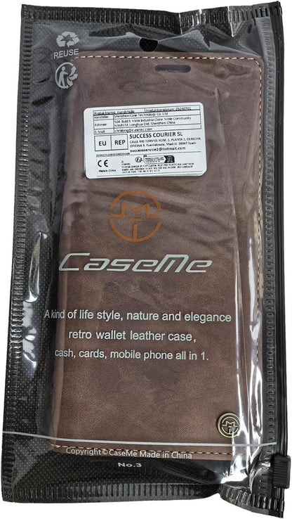 CaseMe Samsung Galaxy S22 5G Handyhülle Leder Flip Case Kartenfach Standfunktion