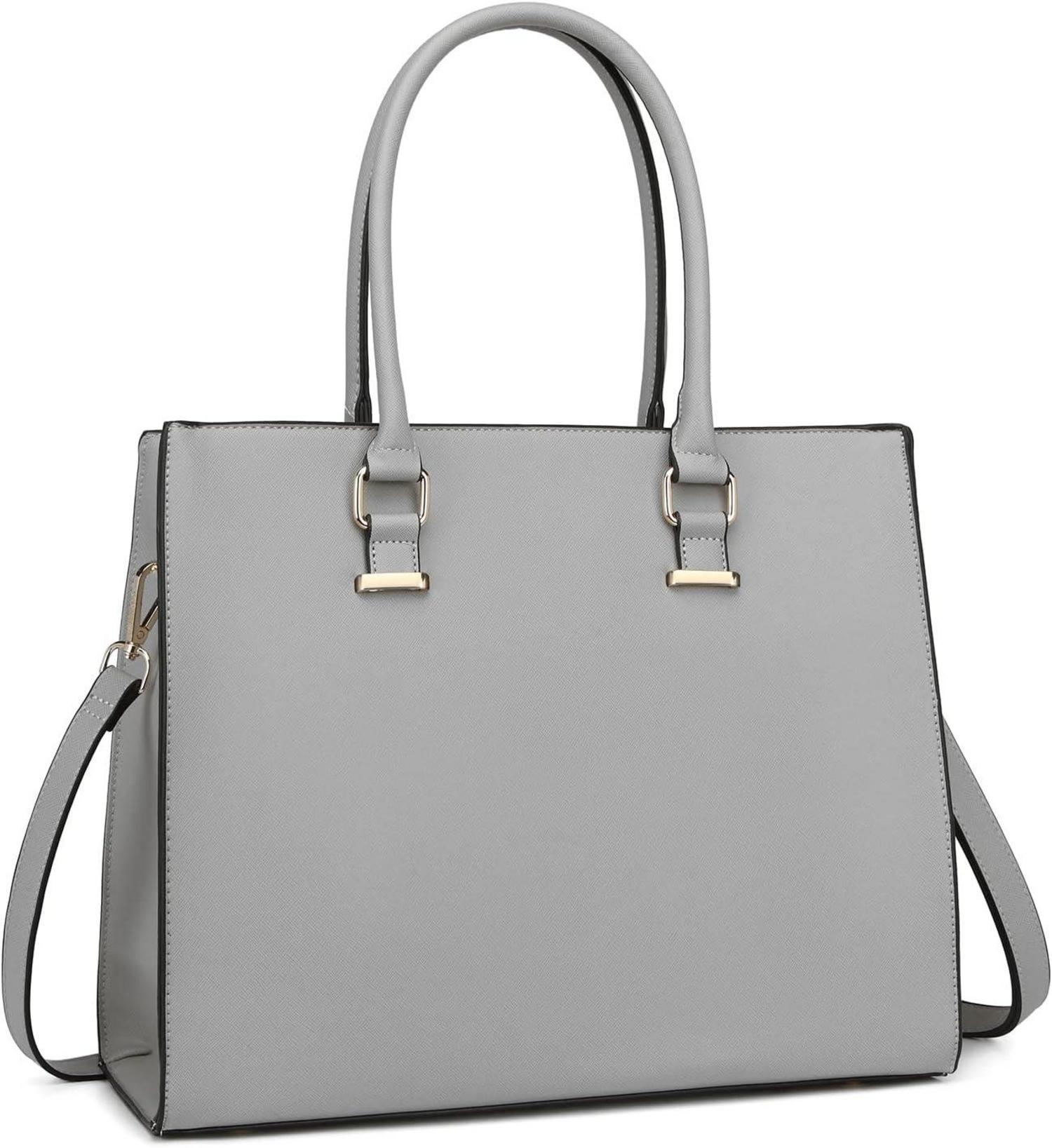 Umhängetasche Damen Handtasche Groß Retro Grau Elegant