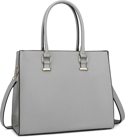 Umhängetasche Damen Handtasche Groß Retro Grau Elegant