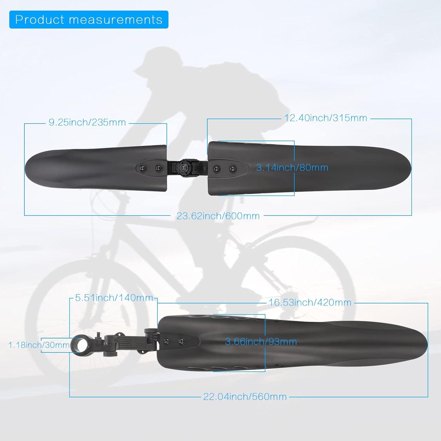 Fahrrad Schutzblech Set Universal Mudguard Mountainbike 29 Zoll Reflektoren