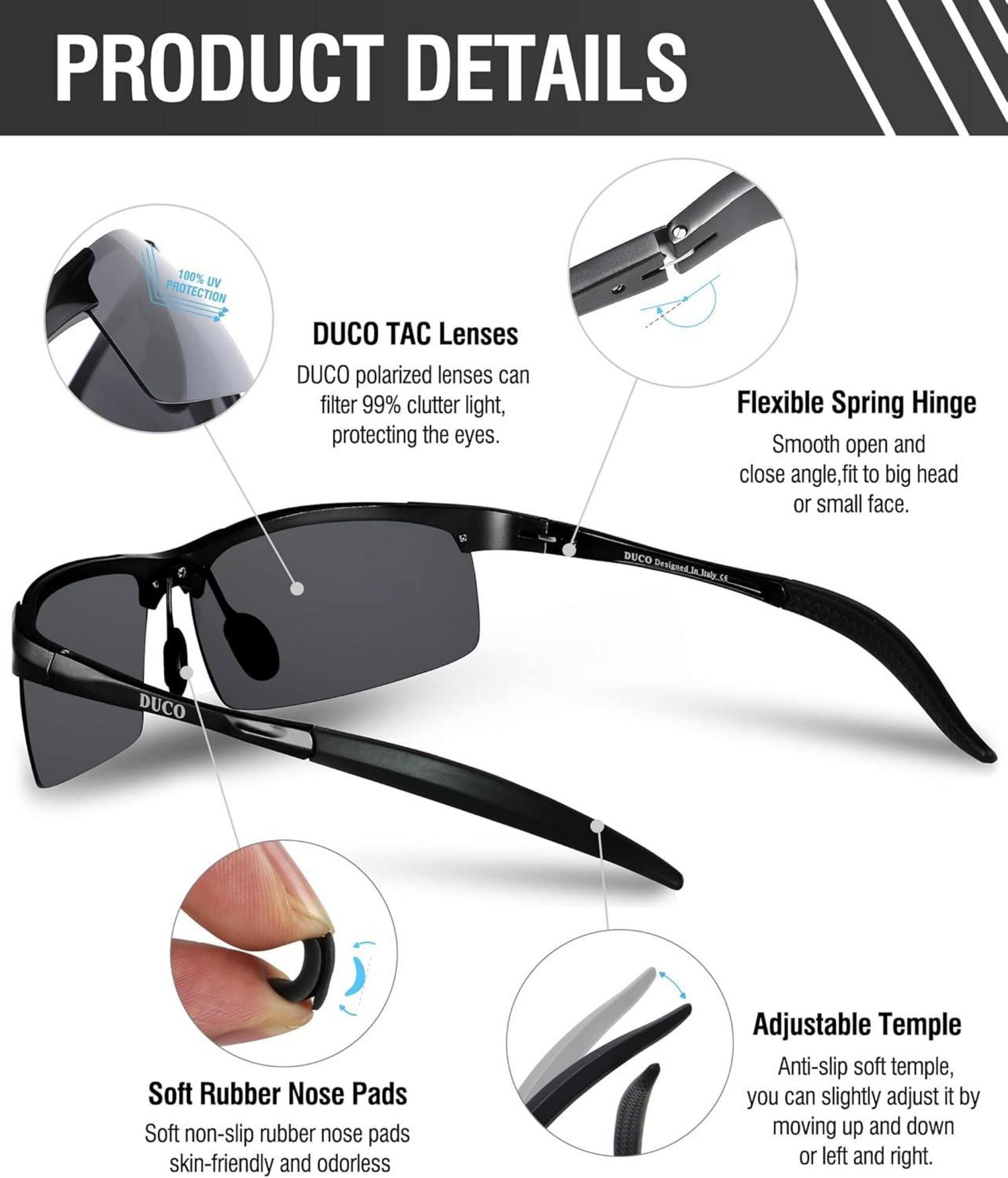 Polarisierte Sportbrille UV400-Schutz Männer Metallrahmen 8177S