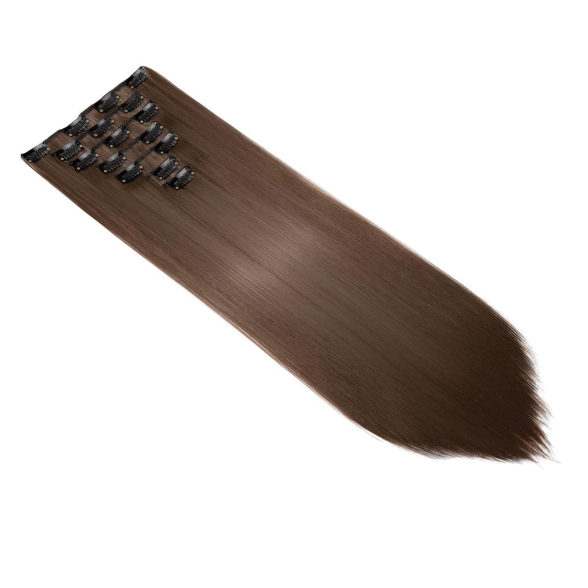 Clip-in Haarverlängerung Echthaar 60cm Goldbraun