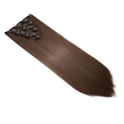 Clip-in Haarverlängerung Echthaar 60cm Goldbraun
