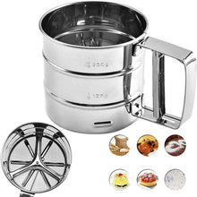 Mehlsieb Edelstahl Einhandsieb Küchensieb Fein Sieb - Einhandbetrieb