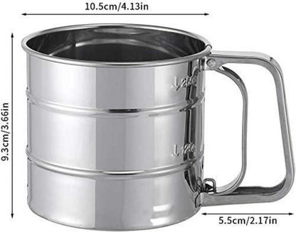 Edelstahl Einhandsieb Küchensieb Fein Sieb mit Griff