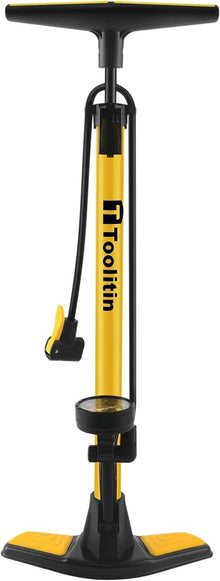 Fahrrad Luftpumpe mit Manometer Hochdruck Stand Pumpe inkl. Presta und