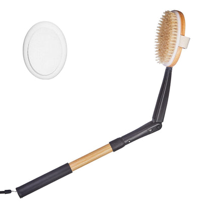 2-in-1 Körperbürste Lotion Applikator Rückenbürste Badebürste mit