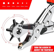 Lochzange für Leder 6 runde Revolver-Lochzange 2-4.5mm