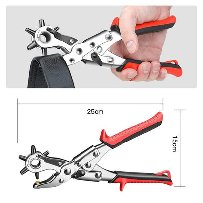 Revolver-Lochzange für Leder 6 runde Lochzange 2-4.5mm