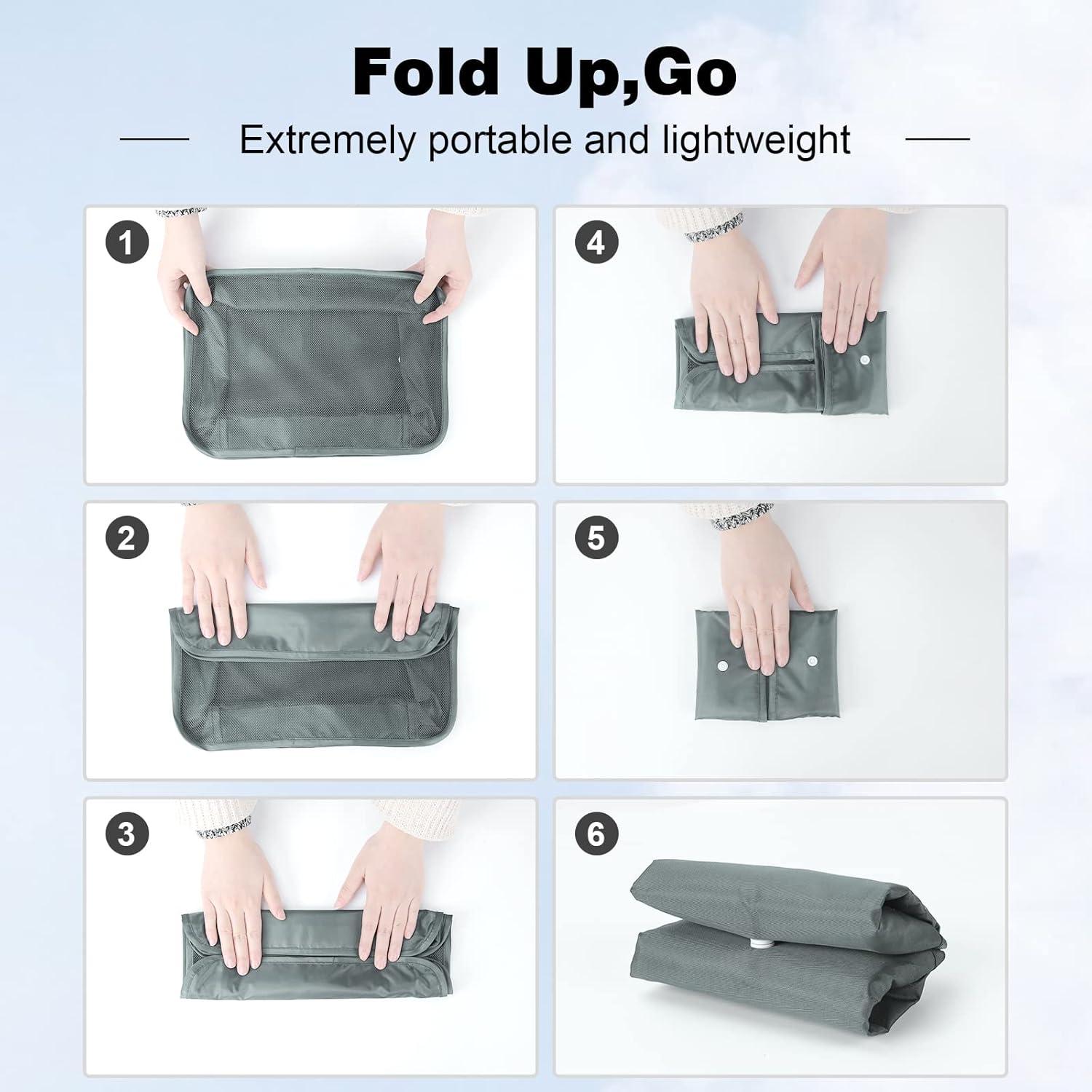 Verpackungswürfel Set 7-teilig Koffer Organizer Urlaub Reise Grau