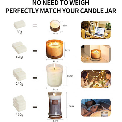 Kerzen Gießen Set DIY Kit 480g Sojawachs Anfänger Kinder