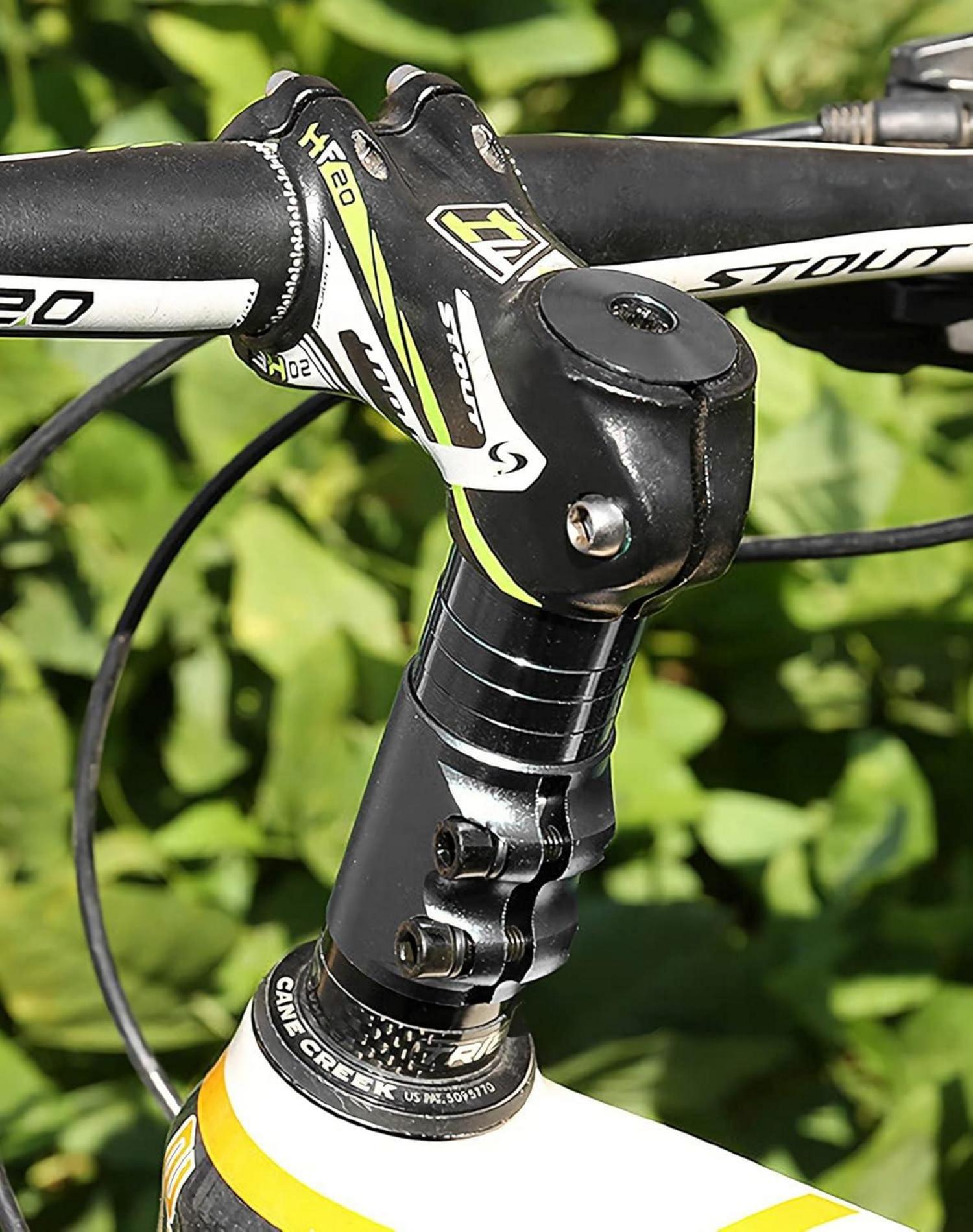 Fahrrad Lenkererhöhung Aluminium Vorbau Adapter 28.6mm 124mm Schwarz
