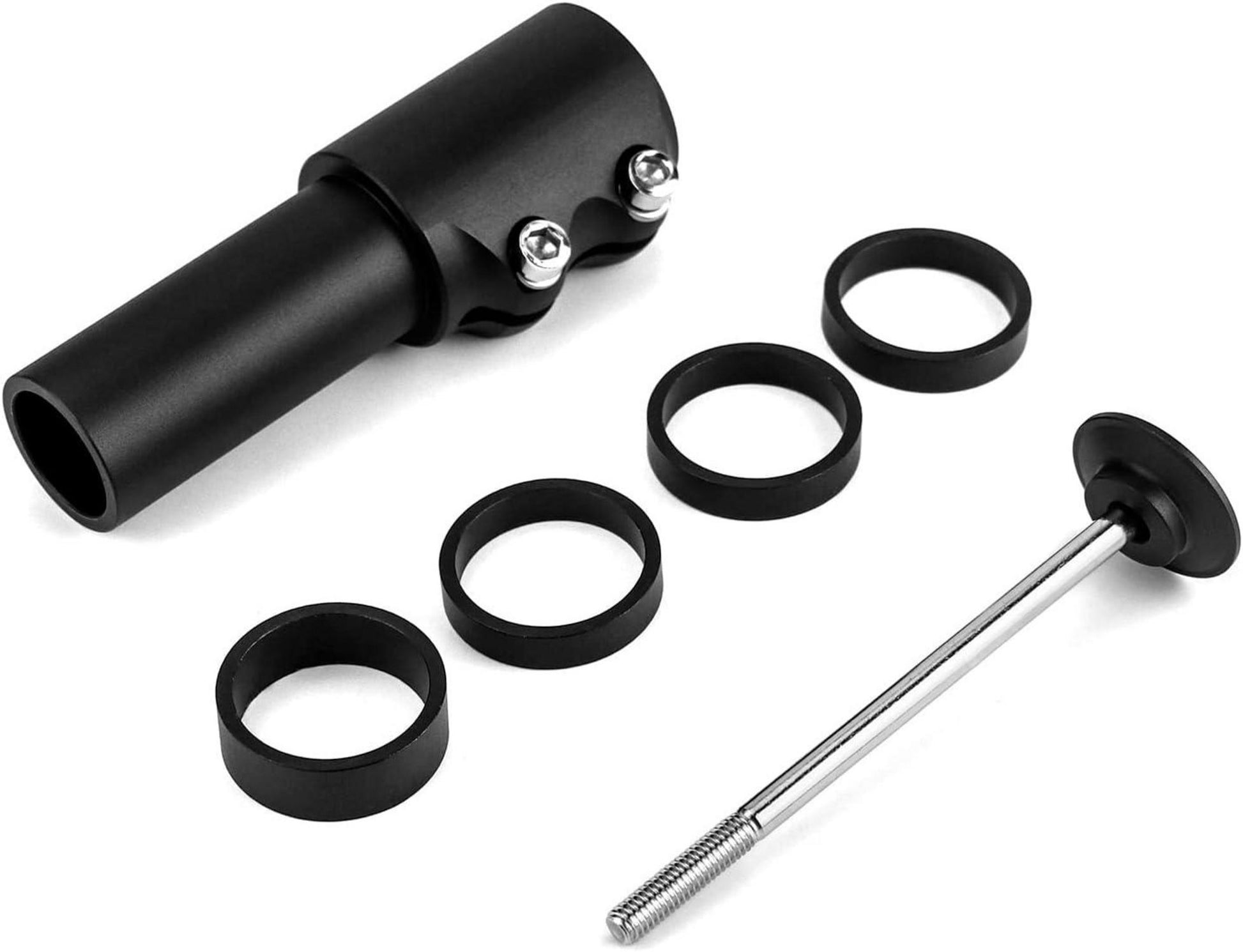 Fahrrad Lenkererhöhung Aluminium Vorbau Adapter 28.6mm 124mm Schwarz