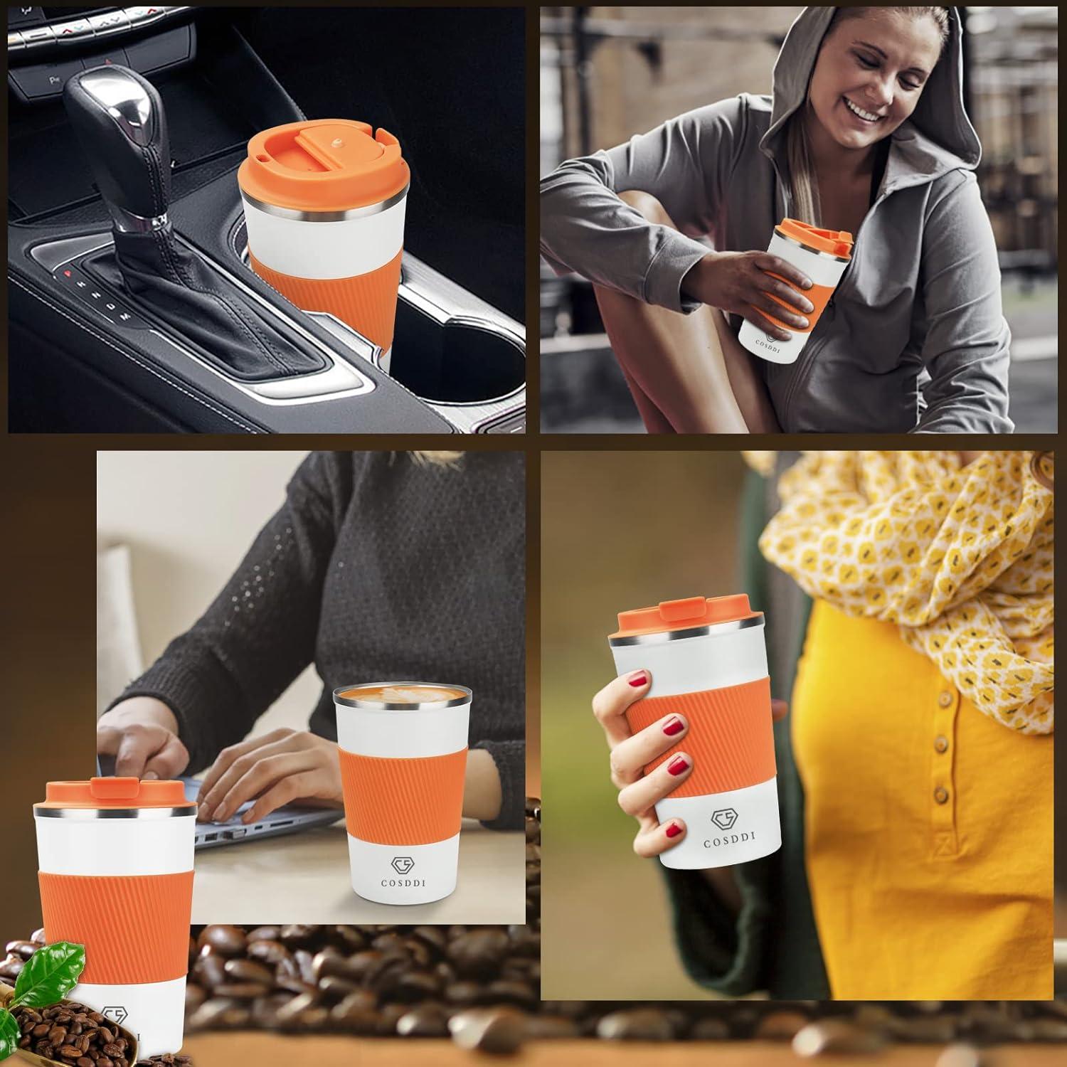 Thermobecher Isolierbecher Edelstahl Travel Mug 380ml Vakuum