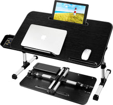 Laptoptisch Bett höhenverstellbar klappbar mit Schublade