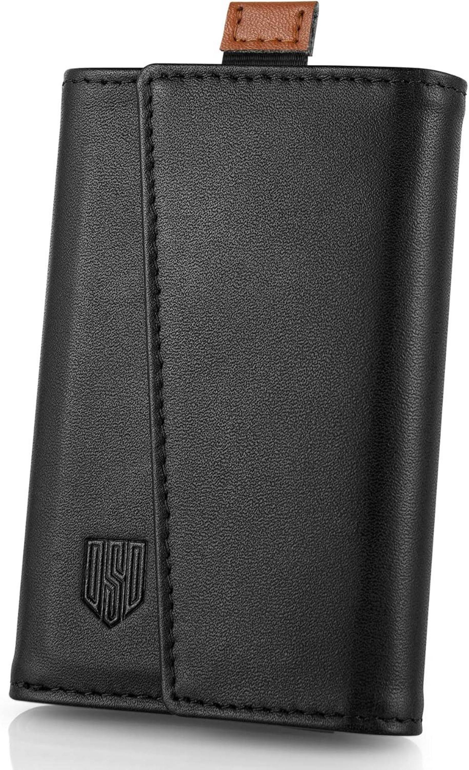 RFID Herren Geldbörse Echtes Leder Münzfach ID Geldscheinfach