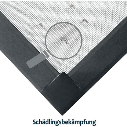 Fliegengitter Fenster 120x140cm – Insektenschutz ohne Bohren