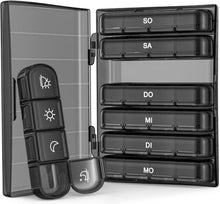 Pillendose 7 Tage 4 Fächer BPA-frei Vitaminbox Fischöl