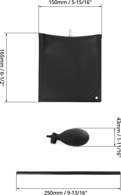 2er Set Montagekissen Luftkissenheber bis 200kg Schwarz