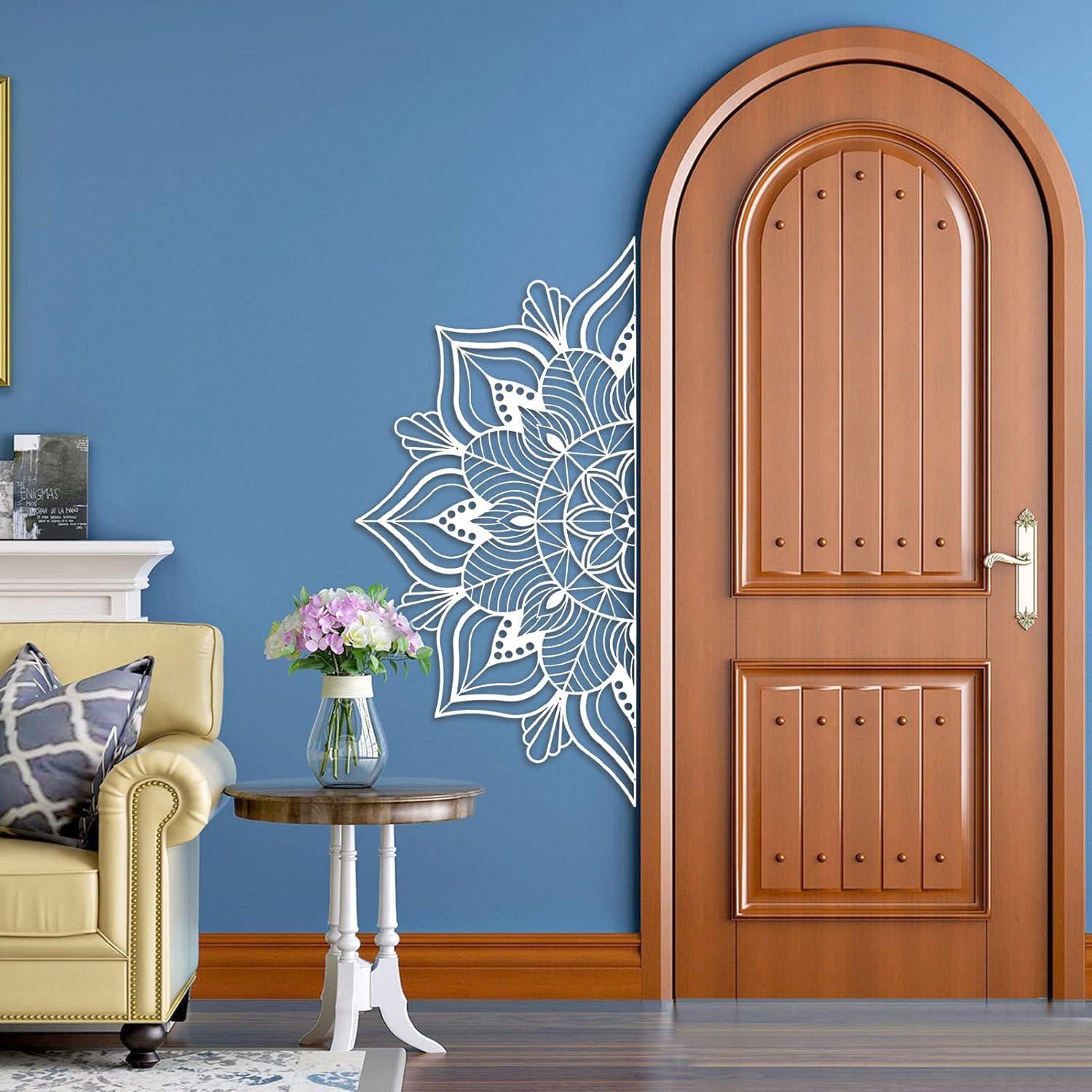 Metall-Mandala-Wanddekoration Lotusblumen für Zuhause Schlafzimmer Büro