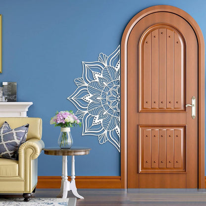 Metall-Mandala-Wanddekoration Lotusblumen für Zuhause Schlafzimmer Büro