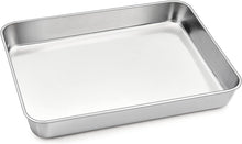 Rechteckiges Edelstahl Backblech 31.5x25x5cm Lasagne Brownie