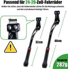 Fahrradständer 18/40mm Lochabstand Aluminiumlegierung
