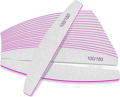 Professionelle Nagelfeile Set 12 Stück 100/180 Grit für Gelnägel