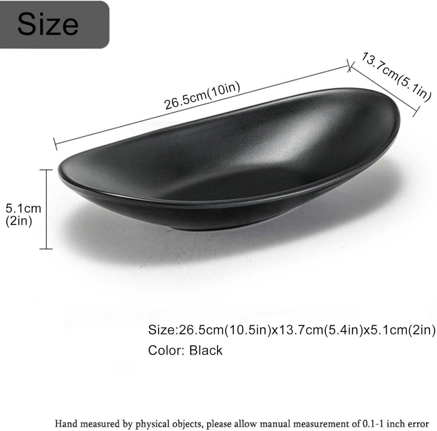 Schwarzes Schmuck Tablett Ringschale Schlüssel Organizer Oval