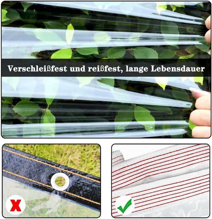 Wasserdichte Transparente PVC Plane für Garten Pavillon 3x1m