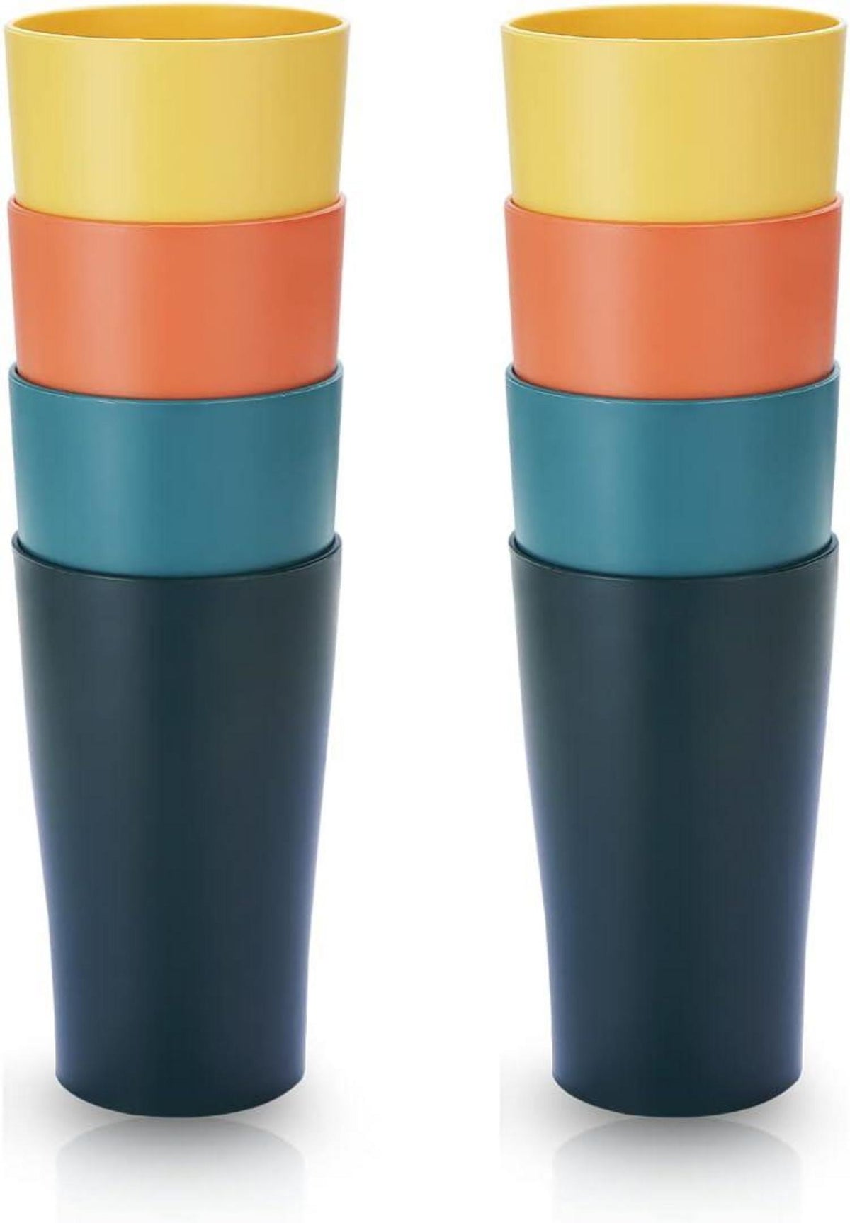 8er Kunststoffbecher 450ml Trinkbecher unzerbrechlich für Camping