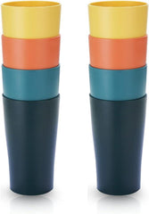 8er Kunststoffbecher 450ml Trinkbecher unzerbrechlich für Camping