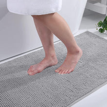 Chenille Badezimmerteppich rutschfest waschbar weich saugfähig 40x60cm