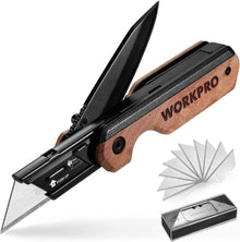 Klappbares 2-IN-1 Taschenmesser mit Holzgriff und 10 Klingen
