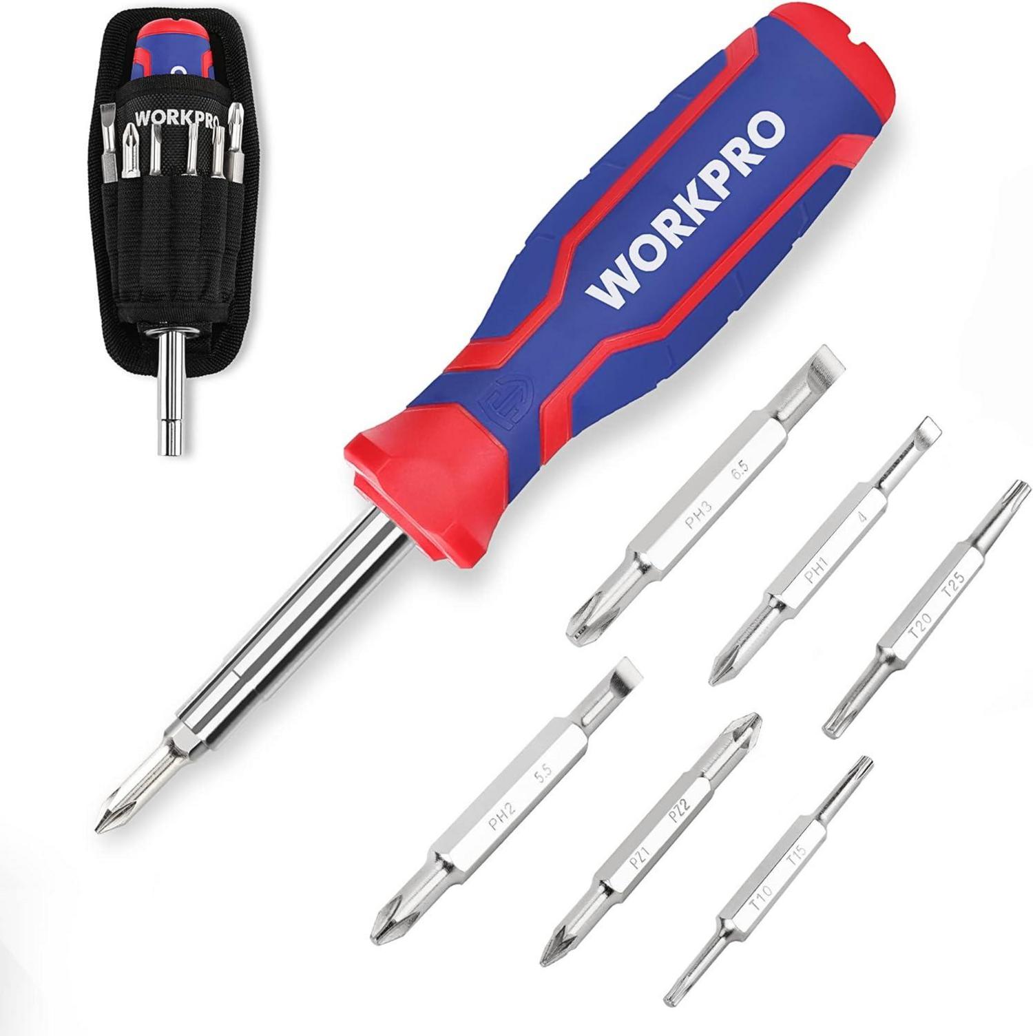 14-in-1 Schraubendreher-Set Cr-V Multi-Bit Verlängerung 4 Kopfformen